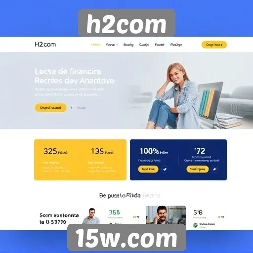 Desempenho financeiro do site h2com em crescimento